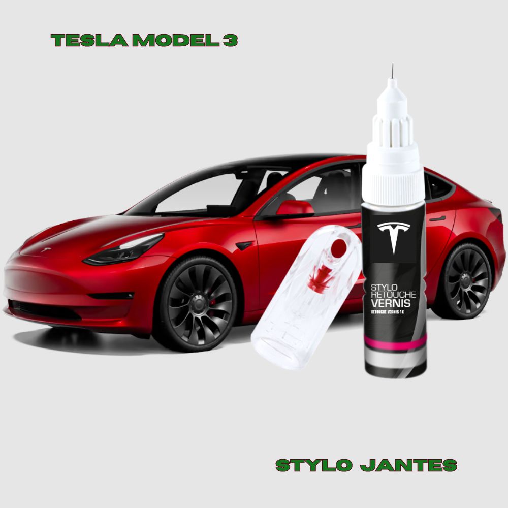 Stylo de retouche Jantes Tesla Model 3